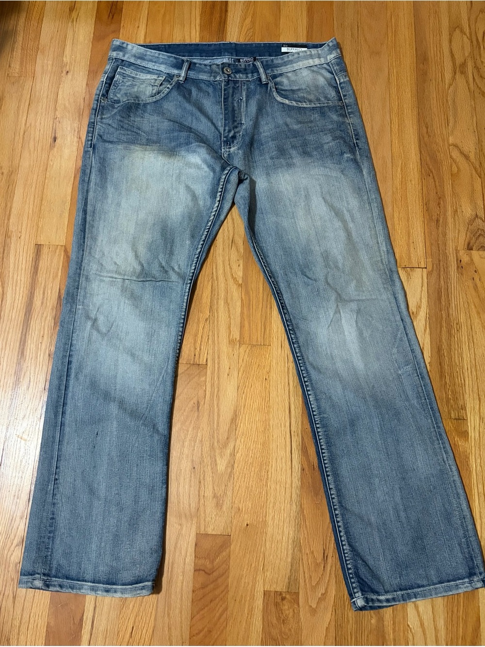 Buffalo David Bitton Men's Light Blue Relaxed Jeans